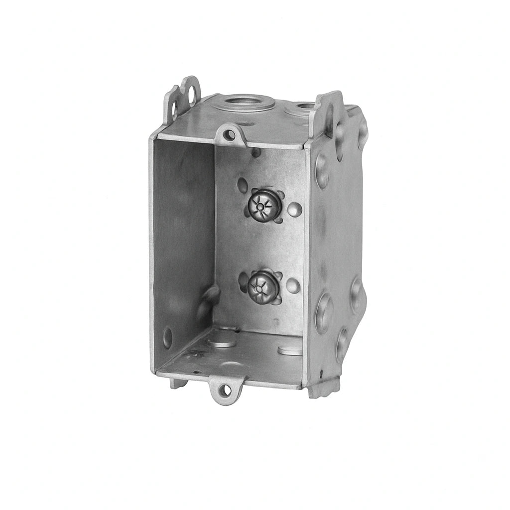 1104-LHT - 2-1/2" Deep Gangable Device Box with Cable Clamps