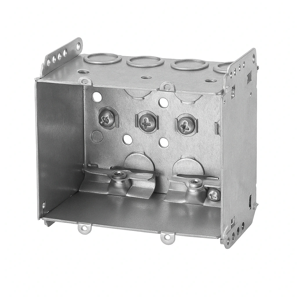 2104-LLE-2 - Two Gang Device Box with Cable Clamps