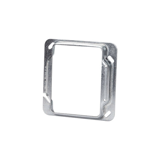 52-C-17 - 4" Square Two Device Raised Cover, 1/2" Deep