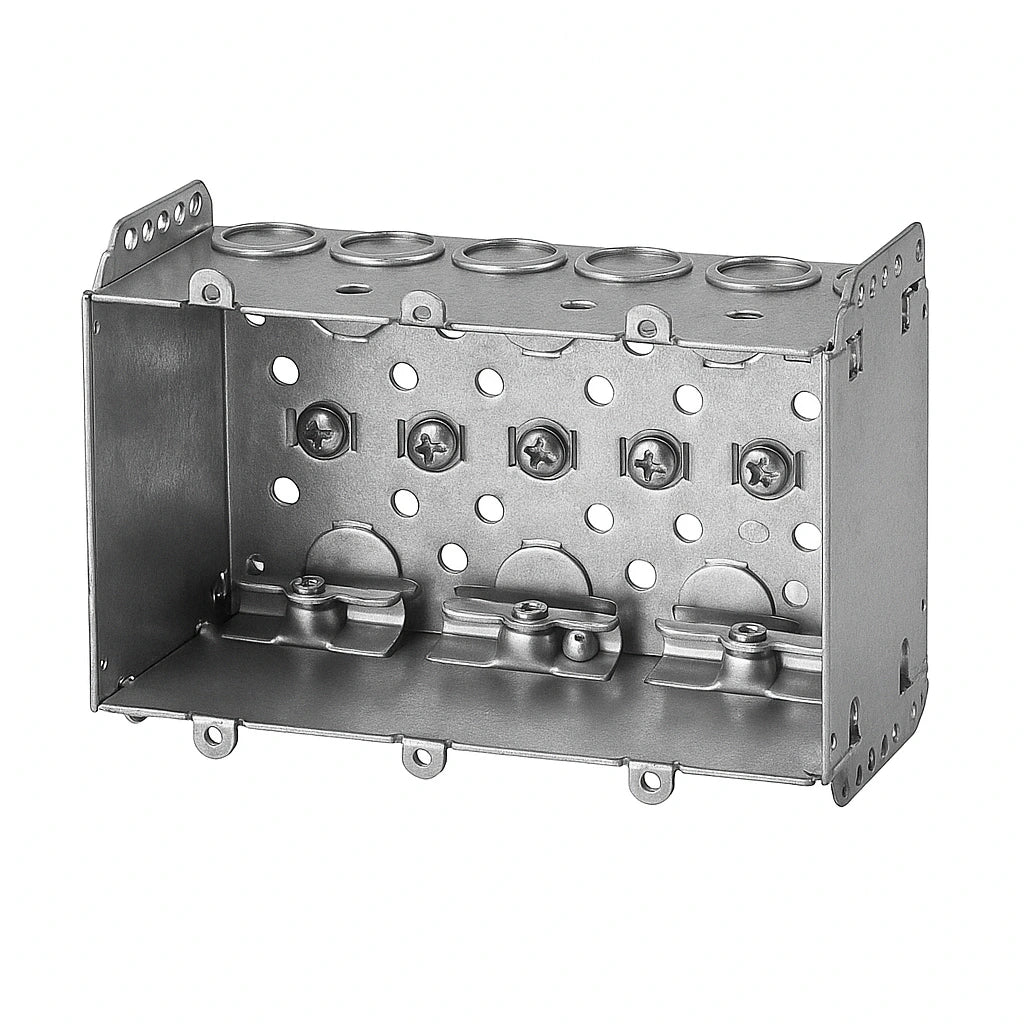 2104-LLE-3 - Three Gang Device Box with Cable Clamps