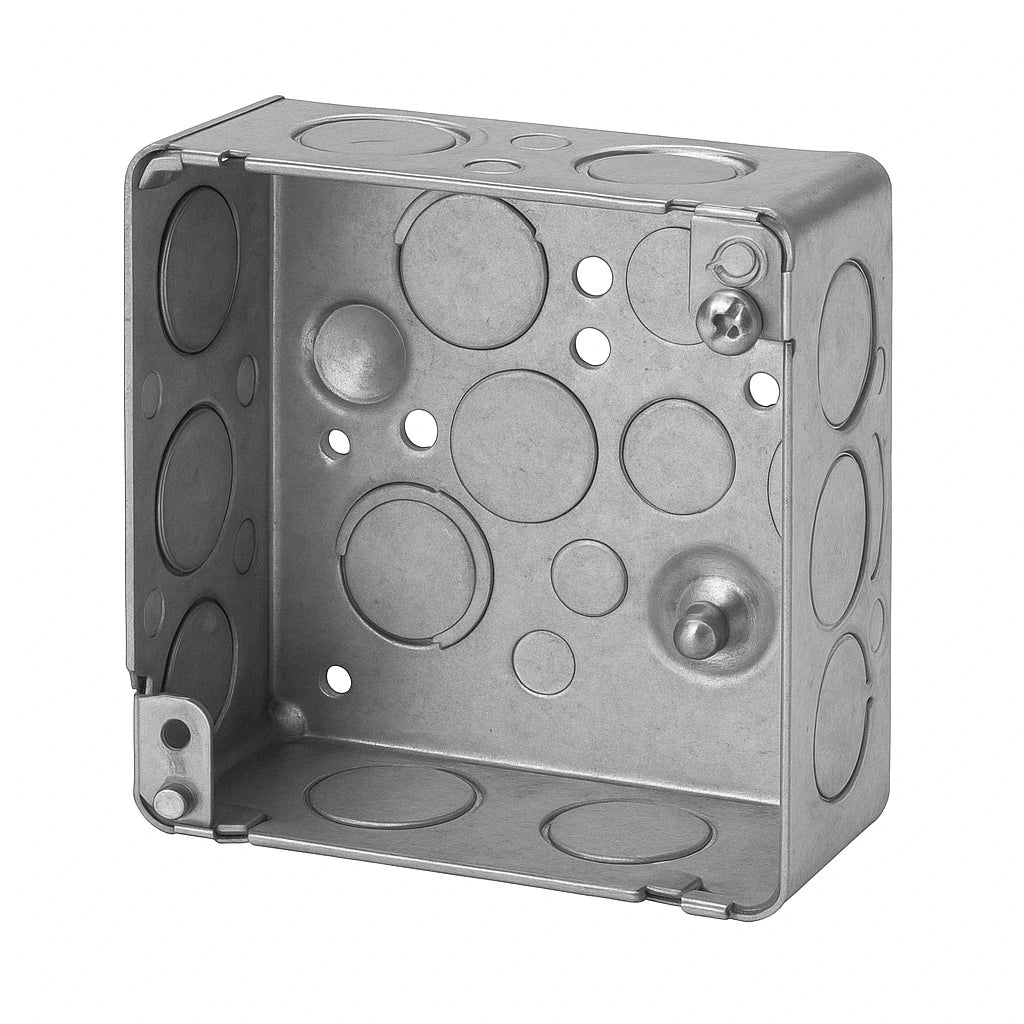 52151-K - 4" Square Box with Knockouts