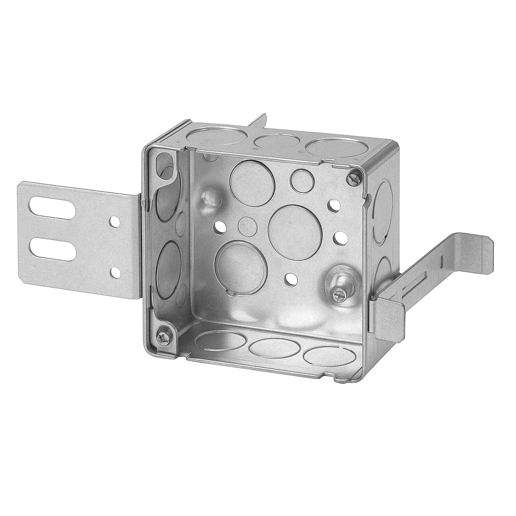 52151-KSSX - 4" Steel Stud Square Box with Knockouts