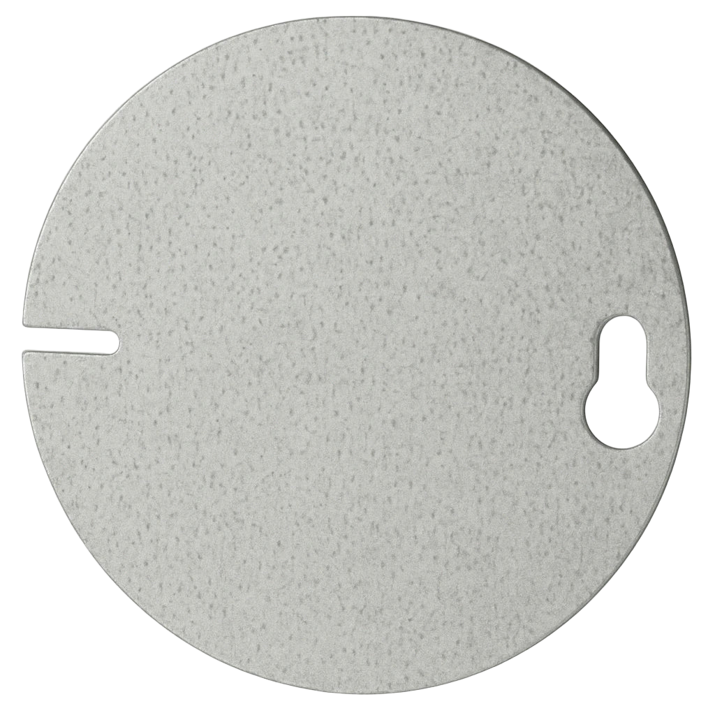 54C1 - 4" Round Flat Blank Cover Plate