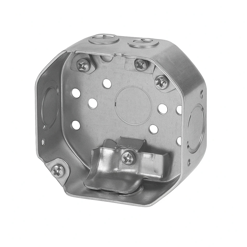 54151-L - 4" Octagonal Box with Cable Clamps