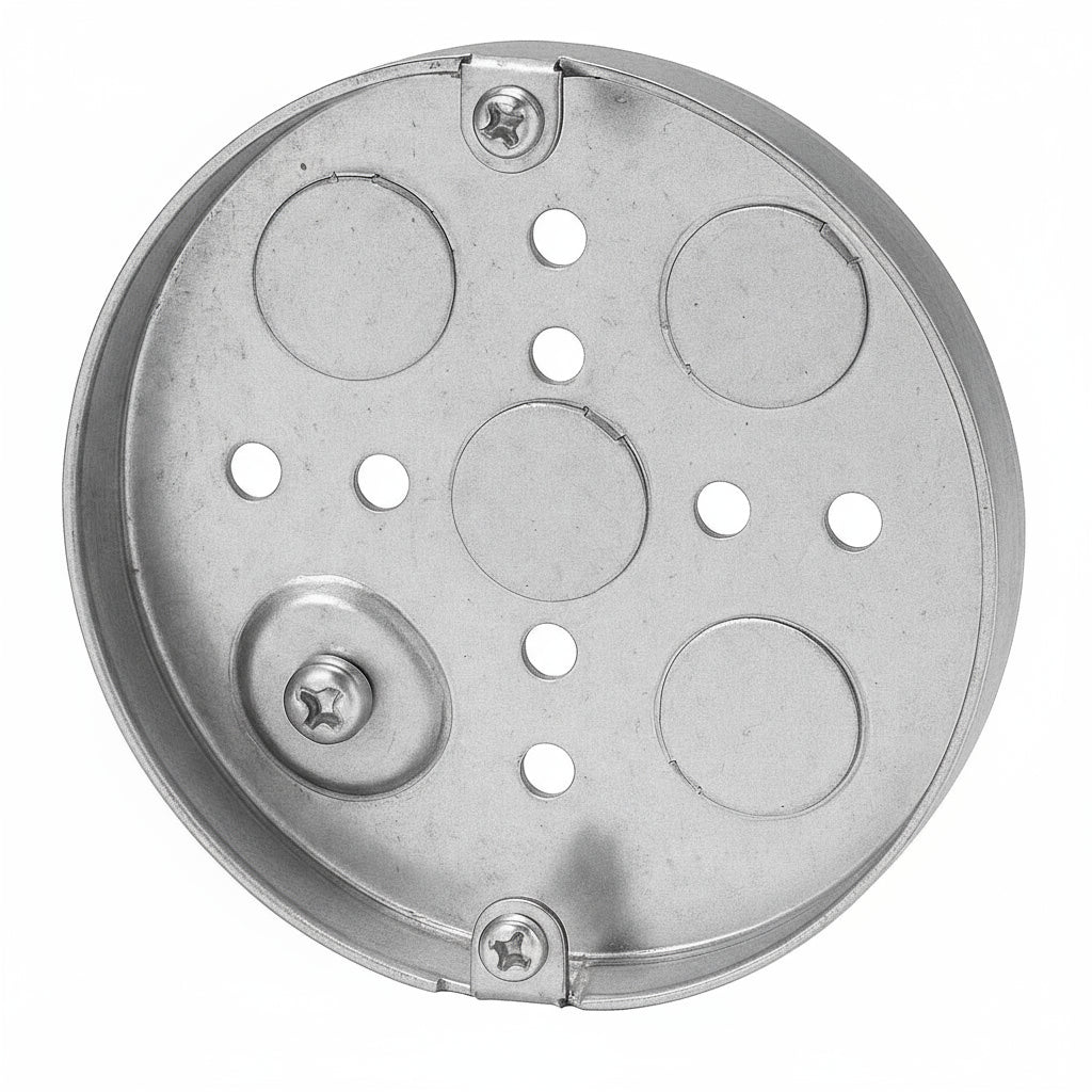 56111 - 4" Ceiling Pan Box with Knockouts