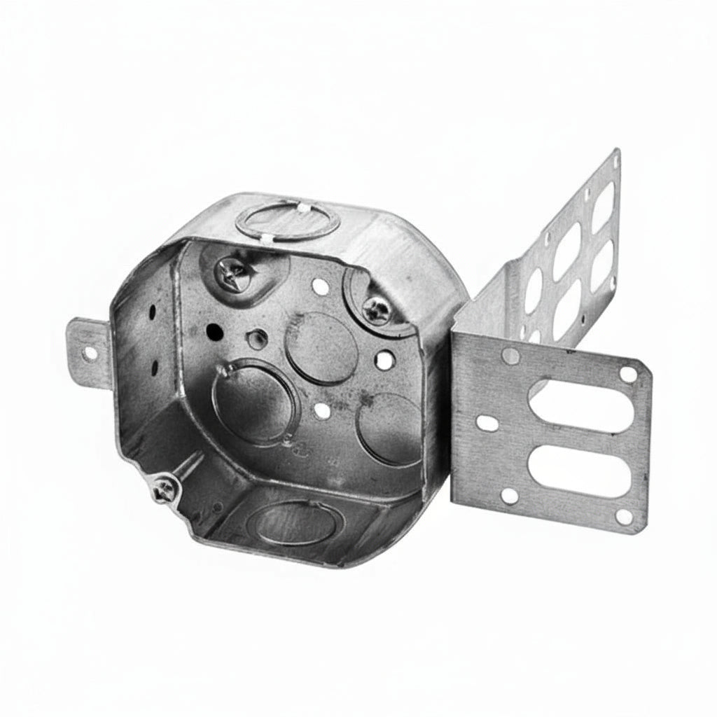 54151-KSSX - 4" Steel Stud Octagonal Box with Knockouts